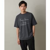 【接触冷感】ロゴプリントセミワイドシルエットTシャツ | a.v.v【MEN】 | 詳細画像12