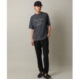 【接触冷感】ロゴプリントセミワイドシルエットTシャツ | a.v.v【MEN】 | 詳細画像2