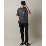【接触冷感】ロゴプリントセミワイドシルエットTシャツ | a.v.v【MEN】 | 詳細画像3