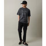 【接触冷感】ロゴプリントセミワイドシルエットTシャツ | a.v.v【MEN】 | 詳細画像4