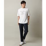 【接触冷感】ロゴプリントセミワイドシルエットTシャツ | a.v.v【MEN】 | 詳細画像6