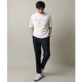 【接触冷感】ロゴプリントセミワイドシルエットTシャツ | a.v.v【MEN】 | 詳細画像7