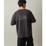 ダークグレー | 【接触冷感】フォトプリントワイドシルエットカットソー | a.v.v【MEN】