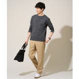 【コットン100%】ミニロゴプリントロングTシャツ セミワイドシルエット | a.v.v【MEN】 | 詳細画像59