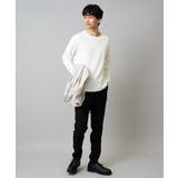 幾何ジャカードクルーネックＴシャツ  | a.v.v【MEN】 | 詳細画像8 