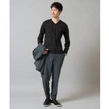 ダイヤジャカードＶネックＴシャツ 通勤 ビジネス | a.v.v【MEN】 | 詳細画像10 