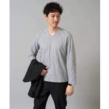 ダイヤジャカードＶネックＴシャツ 通勤 ビジネス | a.v.v【MEN】 | 詳細画像14 