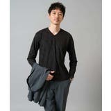 ダイヤジャカードＶネックＴシャツ 通勤 ビジネス | a.v.v【MEN】 | 詳細画像16 