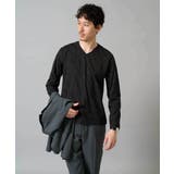 ダイヤジャカードＶネックＴシャツ 通勤 ビジネス | a.v.v【MEN】 | 詳細画像17 