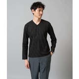 ダイヤジャカードＶネックＴシャツ 通勤 ビジネス | a.v.v【MEN】 | 詳細画像22 