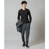 ダイヤジャカードＶネックＴシャツ 通勤 ビジネス | a.v.v【MEN】 | 詳細画像8 