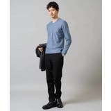 針抜きジャカードＶネックＴシャツ通勤 ビジネス ジャケット | a.v.v【MEN】 | 詳細画像10 