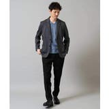 針抜きジャカードＶネックＴシャツ通勤 ビジネス ジャケット | a.v.v【MEN】 | 詳細画像13 