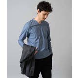 針抜きジャカードＶネックＴシャツ通勤 ビジネス ジャケット | a.v.v【MEN】 | 詳細画像27 