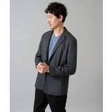 針抜きジャカードＶネックＴシャツ通勤 ビジネス ジャケット | a.v.v【MEN】 | 詳細画像29 