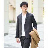 針抜きジャカードＶネックＴシャツ通勤 ビジネス ジャケット | a.v.v【MEN】 | 詳細画像32 