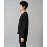 針抜きジャカードＶネックＴシャツ通勤 ビジネス ジャケット | a.v.v【MEN】 | 詳細画像42 