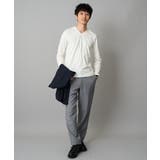 針抜きジャカードＶネックＴシャツ通勤 ビジネス ジャケット | a.v.v【MEN】 | 詳細画像5 