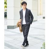 針抜きジャカードＶネックＴシャツ通勤 ビジネス ジャケット | a.v.v【MEN】 | 詳細画像6 