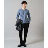 針抜きジャカードＶネックＴシャツ通勤 ビジネス ジャケット | a.v.v【MEN】 | 詳細画像9 