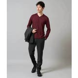 ストライプジャガードVネックTシャツ通勤 ビジネス ジャケット | a.v.v【MEN】 | 詳細画像17 