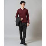 ストライプジャガードVネックTシャツ通勤 ビジネス ジャケット | a.v.v【MEN】 | 詳細画像18 