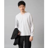 ストライプジャガードVネックTシャツ通勤 ビジネス ジャケット | a.v.v【MEN】 | 詳細画像3 