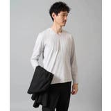 ストライプジャガードVネックTシャツ通勤 ビジネス ジャケット | a.v.v【MEN】 | 詳細画像4 