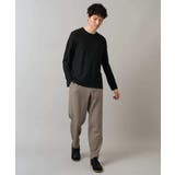 ブロックリンクスジャカードクルーネックTシャツ通勤 ビジネス ジャケット | a.v.v【MEN】 | 詳細画像13