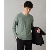 ブロックリンクスジャカードクルーネックTシャツ通勤 ビジネス ジャケット | a.v.v【MEN】 | 詳細画像17