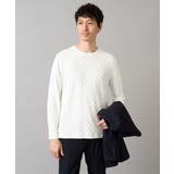 ブロックリンクスジャカードクルーネックTシャツ通勤 ビジネス ジャケット | a.v.v【MEN】 | 詳細画像18