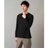 ブロックリンクスジャカードクルーネックTシャツ通勤 ビジネス ジャケット | a.v.v【MEN】 | 詳細画像23