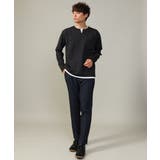 【きれいめで楽チン】キーネックフェイクレイヤードセミワイドカットソー | a.v.v【MEN】 | 詳細画像10