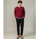 【きれいめで楽チン】キーネックフェイクレイヤードセミワイドカットソー | a.v.v【MEN】 | 詳細画像12