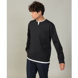 【きれいめで楽チン】キーネックフェイクレイヤードセミワイドカットソー | a.v.v【MEN】 | 詳細画像15