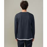 【きれいめで楽チン】キーネックフェイクレイヤードセミワイドカットソー | a.v.v【MEN】 | 詳細画像18