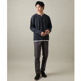 【きれいめで楽チン】キーネックフェイクレイヤードセミワイドカットソー | a.v.v【MEN】 | 詳細画像3