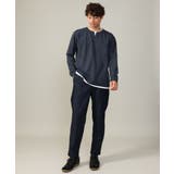 【きれいめで楽チン】キーネックフェイクレイヤードセミワイドカットソー | a.v.v【MEN】 | 詳細画像7