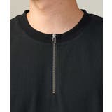 【主役TOPS】ハーフジップバックシャン切替カットソー(デザテクシリーズ) | a.v.v【MEN】 | 詳細画像13