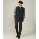 【主役TOPS】ハーフジップバックシャン切替カットソー(デザテクシリーズ) | a.v.v【MEN】 | 詳細画像5