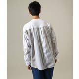 【主役TOPS】ハーフジップバックシャン切替カットソー(デザテクシリーズ) | a.v.v【MEN】 | 詳細画像7