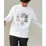 【大人気PARISモチーフ】フォトプリントワイドシルエットロングTシャツ | a.v.v【MEN】 | 詳細画像1
