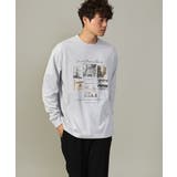 ライトグレー | 【大人気PARISモチーフ】フォトプリントワイドシルエットロングTシャツ | a.v.v【MEN】