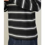 【着映えロンT】ランダムボーダーセミワイドシルエットロングTシャツ | a.v.v【MEN】 | 詳細画像11