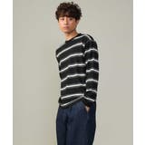 【着映えロンT】ランダムボーダーセミワイドシルエットロングTシャツ | a.v.v【MEN】 | 詳細画像6