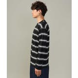 【着映えロンT】ランダムボーダーセミワイドシルエットロングTシャツ | a.v.v【MEN】 | 詳細画像7