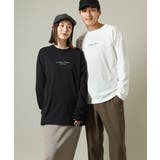 【ユニセックス】ミニロゴセミワイドシルエットロングTシャツ | a.v.v【MEN】 | 詳細画像1 