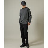 【万能インナー】細ボーダーセミワイドシルエットロングTシャツ | a.v.v【MEN】 | 詳細画像10
