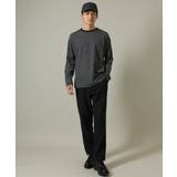 【万能インナー】細ボーダーセミワイドシルエットロングTシャツ | a.v.v【MEN】 | 詳細画像11