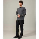 【万能インナー】細ボーダーセミワイドシルエットロングTシャツ | a.v.v【MEN】 | 詳細画像13